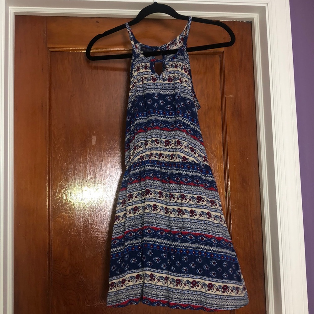 Red white and blue mini dress